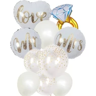 Esküvőre fólia lufik, egyszínű fólia lufik  Esküvőre fólia lufik, egyszínű fólia lufik