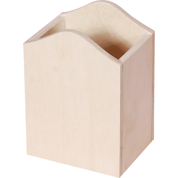 Fa írószertartó, szögletes 8 x 8 x 12,5 cm