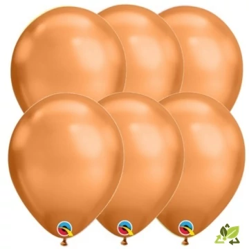 11 inch-es Chrome Copper - Réz Kerek Lufi (6db/csomag)