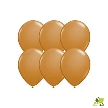 11 inch-es Mocha Brown (Fashion) - Mokkabarna Kerek Léggömb (6db/csomag)