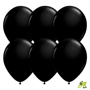 11 inch-es Onyx Black (Fashion) Kerek Lufi (6db/csomag) 11 inch-es Onyx Black (Fashion) Kerek Lufi (6db/csomag)