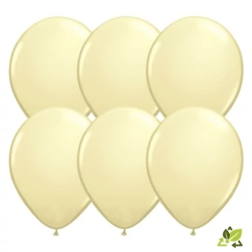 11 inch-es Ivory Silk (Fashion) Kerek Lufi (6db/csomag) 11 inch-es Ivory Silk (Fashion) Kerek Lufi (6db/csomag)