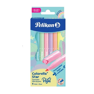 Pelikán Colorella Star 6 db-os pasztell filctoll készlet