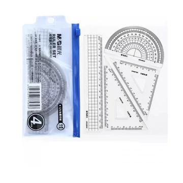 M&G vonalzó készlet tasakban - 4 darabos M&G vonalzó készlet tasakban - 4 darabos