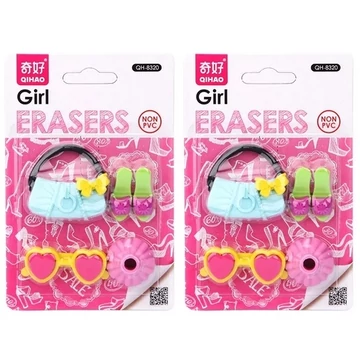 Lányos radír 4db/csomag Lányos radír 4db/csomag