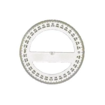 Szögmérő 360, műanyag, átlátszó Szögmérő 360, műanyag, átlátszó