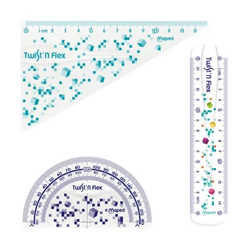 Vonalzókészélet Maped 3db-os - Pixel Party hajlékony Vonalzókészélet Maped 3db-os - Pixel Party hajlékony