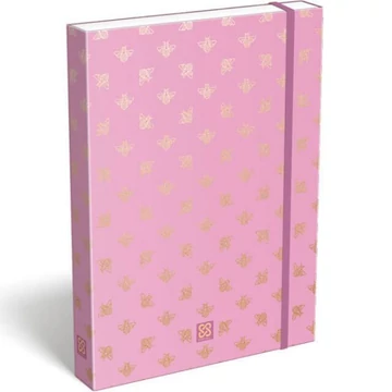 Füzetbox A4 - Pink Bee