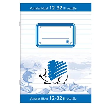 Süni vonalas füzet, 3.osztály A/5 12-32 Süni vonalas füzet, 3.osztály A/5 12-32