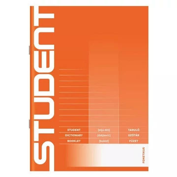 Student fonetikus, kétnyelvű szótárfüzet A/5