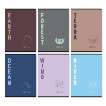 Füzet Herlitz 87-32, A/4, kockás - Terra