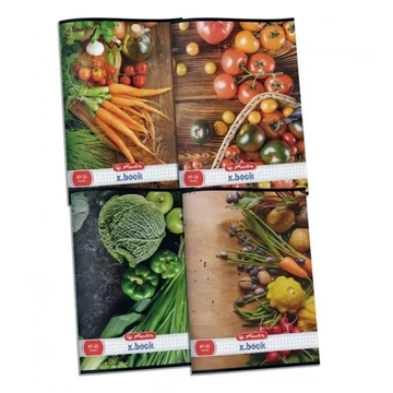 Füzet Herlitz 87-32, A/4, kockás - Zöldség