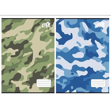  Cool by Victoria kockás füzet, A4, 32 lapos - Camouflage
