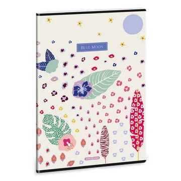  Ars Una kockás füzet, A4, 40 lapos - Cream Hibiscus