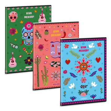 Ars Una vonalas füzet, A4, 40 lapos - Viva Mexico