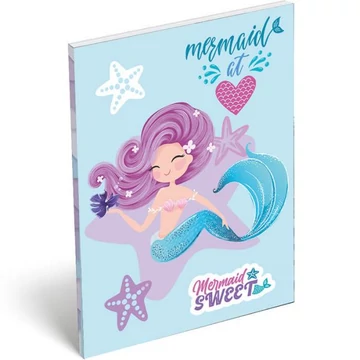 Notesz A/7 papírfedelű - Mermaid Sweet