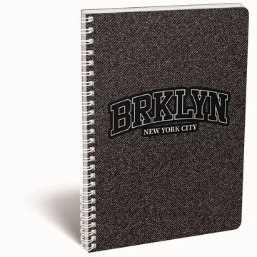 Spirálfüzet A/4 kockás - Brklyn