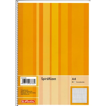 Spirálfüzet A/4 franciakockás - Herlitz