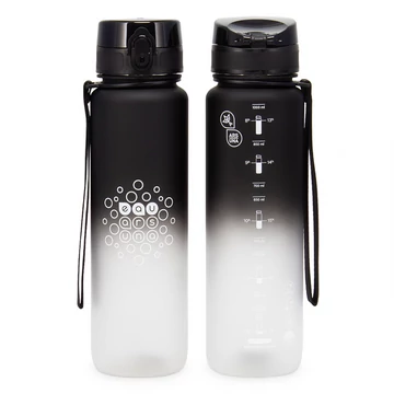 Ars Una BPA-mentes színátmenetes kulacs matt, 1000 ml - Black & White