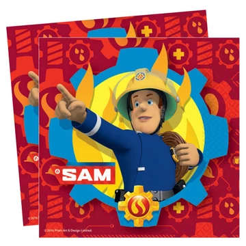 Fireman Sam - Tűzoltó Parti Szalvéta - 33 cm x 33 cm, 20 db-os Fireman Sam - Tűzoltó Parti Szalvéta - 33 cm x 33 cm, 20 db-os