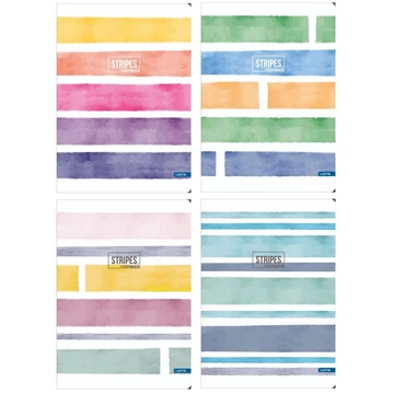 Füzet A/5 - Stripes kockás Füzet A/5 - Stripes kockás