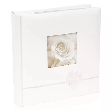 Fotóalbum 10x15 cm, 200 darabos, KD46200 Heart Silver