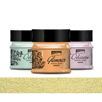 Glamour metál 50 ml zöldarany 29399