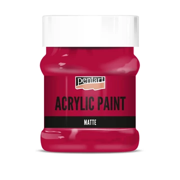 Matt akrilfesték 230 ml kárminpiros