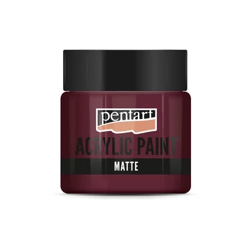 Matt akrilfesték 50 ml bordó