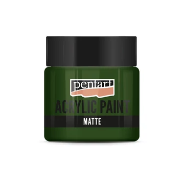 Matt akrilfesték 50 ml fenyőzöld