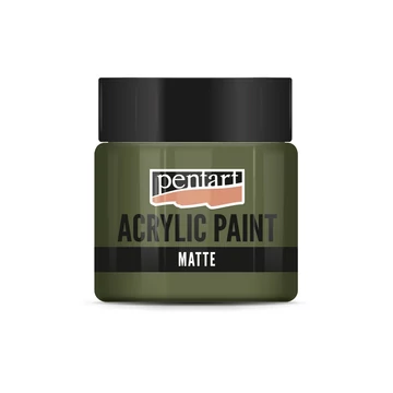 Matt akrilfesték 50 ml kekizöld