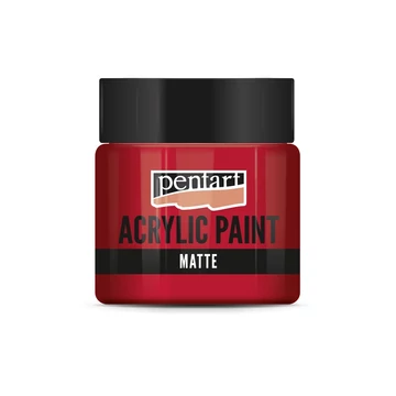 Matt akrilfesték 50 ml rúzspiros