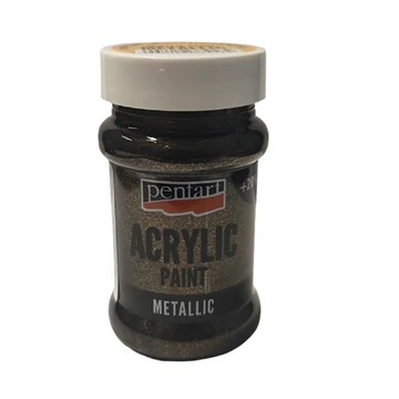 Metál akrilfesték 60ml csillogó arany
