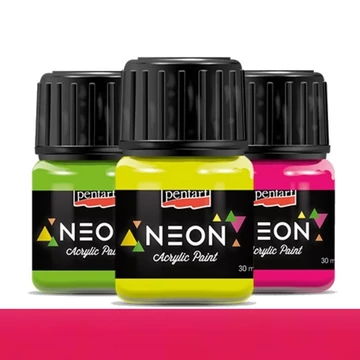 Neon akrilfesték 30 ml pink