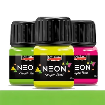 Neon akrilfesték 30 ml zöld