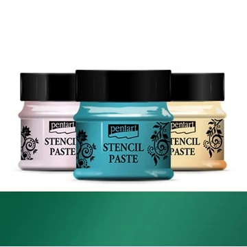 Stencilező paszta gyöngyház 50 ml zöld 36904
