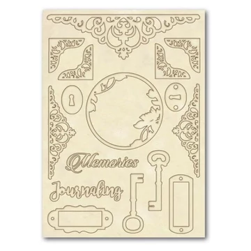 Fa figurák, kulcsok és sarok,  A/5 Fa figurák, kulcsok és sarok,  A/5