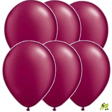 11 inch-es Sparkling Burgundy Kerek Lufi (6db/csomag)