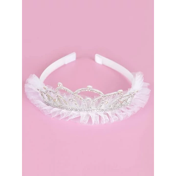 Tiara / korona felirat nélküli, tüllel