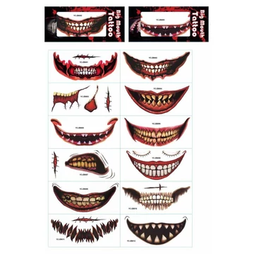 Parti száj matrica, többféle Parti száj matrica, többféle