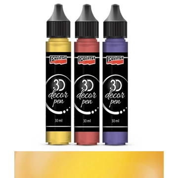3D dekortoll átlátszó 30 ml citrinsárga 33842