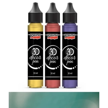 3D dekortoll átlátszó 30 ml smaragdzöld 3D dekortoll átlátszó 30 ml smaragdzöld