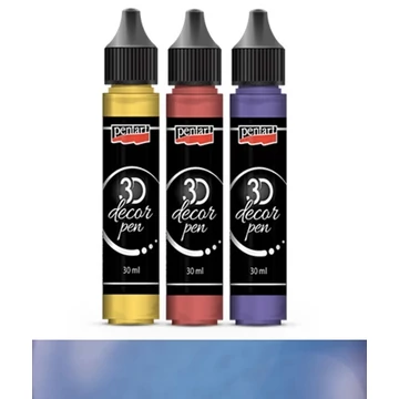 3D dekortoll átlátszó 30 ml turmalinkék 33847 3D dekortoll átlátszó 30 ml turmalinkék 33847