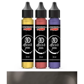 3D dekortoll 30 ml fekete 33851