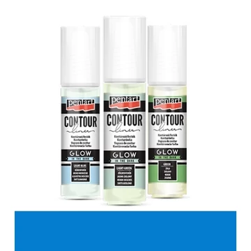 Kontúrozó festék 20 ml glow kék