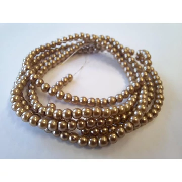 Gyöngyfűzér viasz, 3-4mm, világos barna