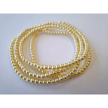 Gyöngyfűzér viasz, 3-4mm, vanília