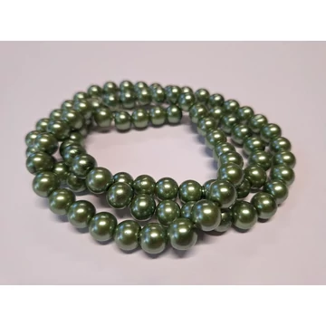 Gyöngyfűzér viasz, 10mm, pisztácia zöld