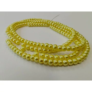 Gyöngyfűzér viasz, 3-4mm, sárga