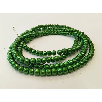 Gyöngyfűzér viasz, 3-4mm, zöld
